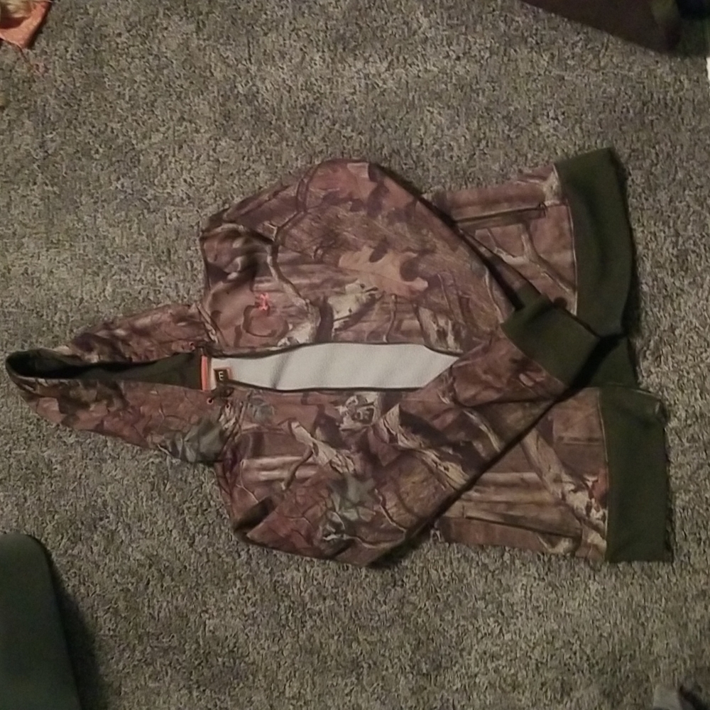 Camo Mossy Oak Under Armour Zip Up Hoodie